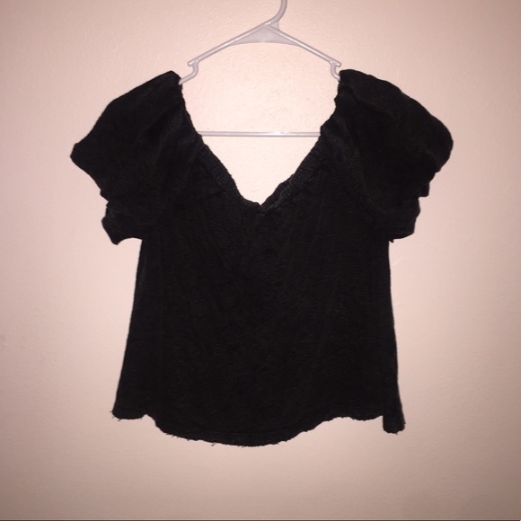 Free People Tops - Free People Textured Off the Shoulder Top